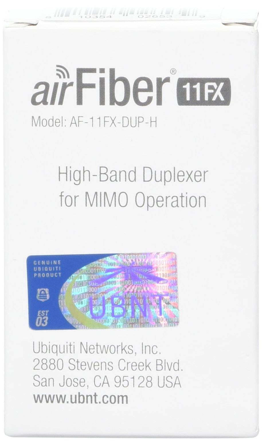 Ubiquiti Networks AF-11FX-DUP-H adattatore di fibra ottica Argento, Bianco 1 pezzo(i)