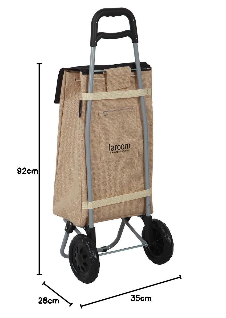 ENTRE TEMPS CHARIOT SHOPPING LUDIK 2 ROUES JAUNE chariot de courses
