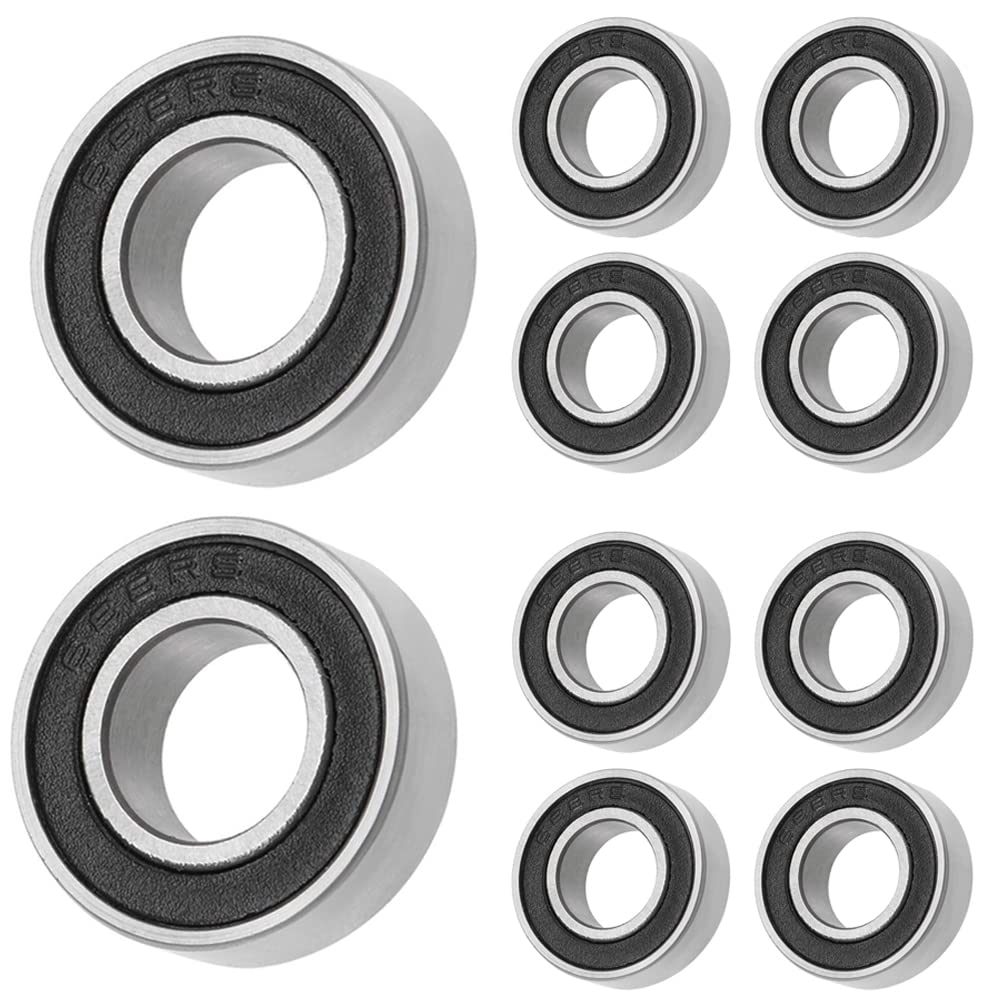 10 sztuk 688 2RS łożyska kulkowe 8 mm x 16 mm x 5 mm podwójnie zabezpieczone łożyska kulkowe zwykłe do majsterkowania, tokarek, silników, drukarek 3D, frezarek, różnych urządzeń mechanicznych itp.