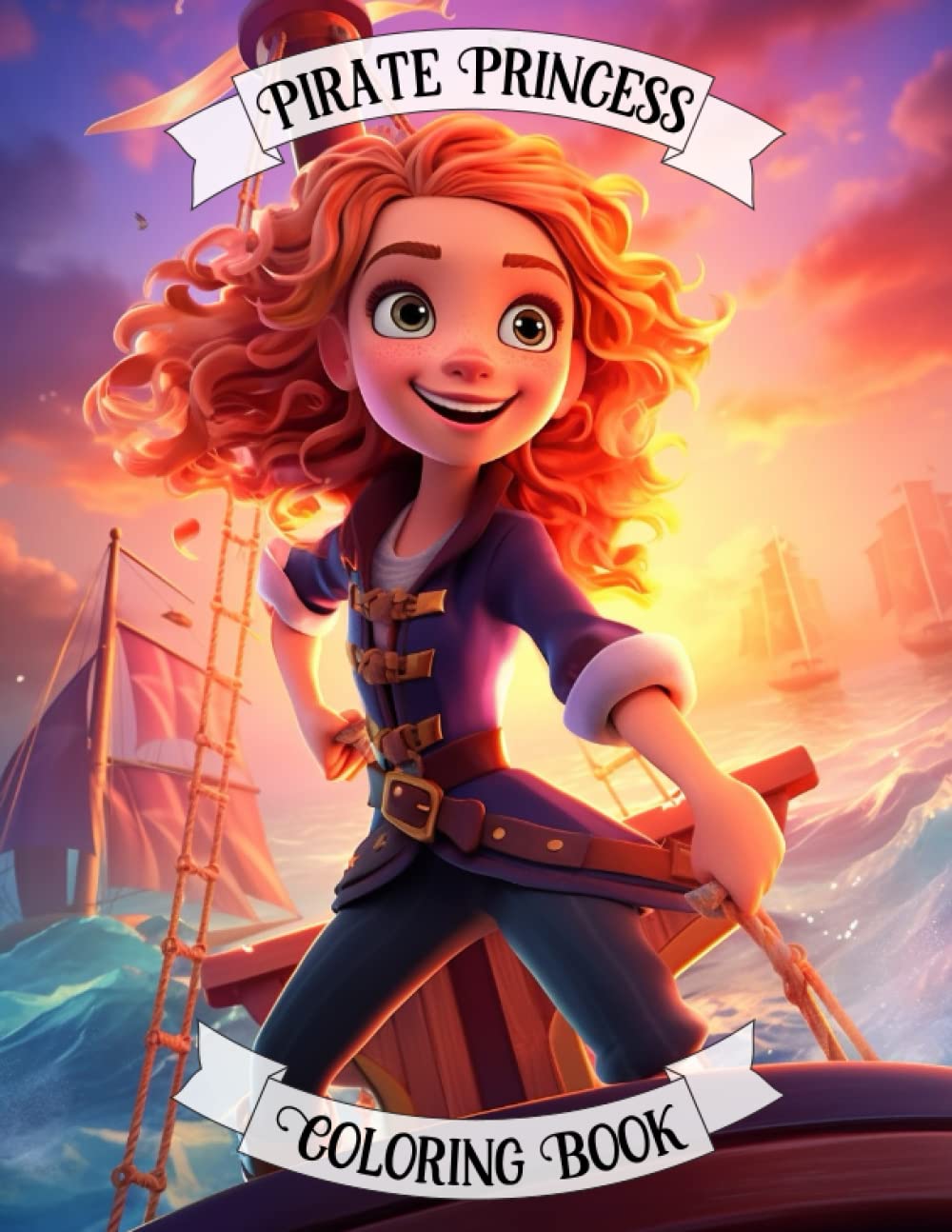 Pirate Princess Coloring Book