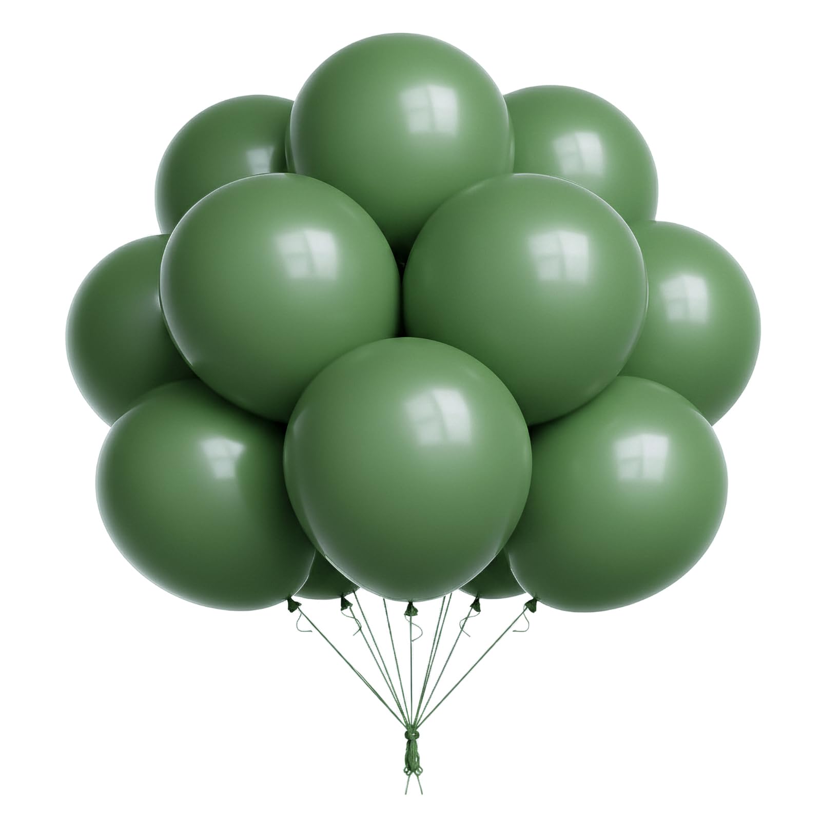 18 Inch Sage Green Balloons – Pack of 8, Large Premium Helium-Quality Latex Party Balloons for Birthday & Wedding Decorations