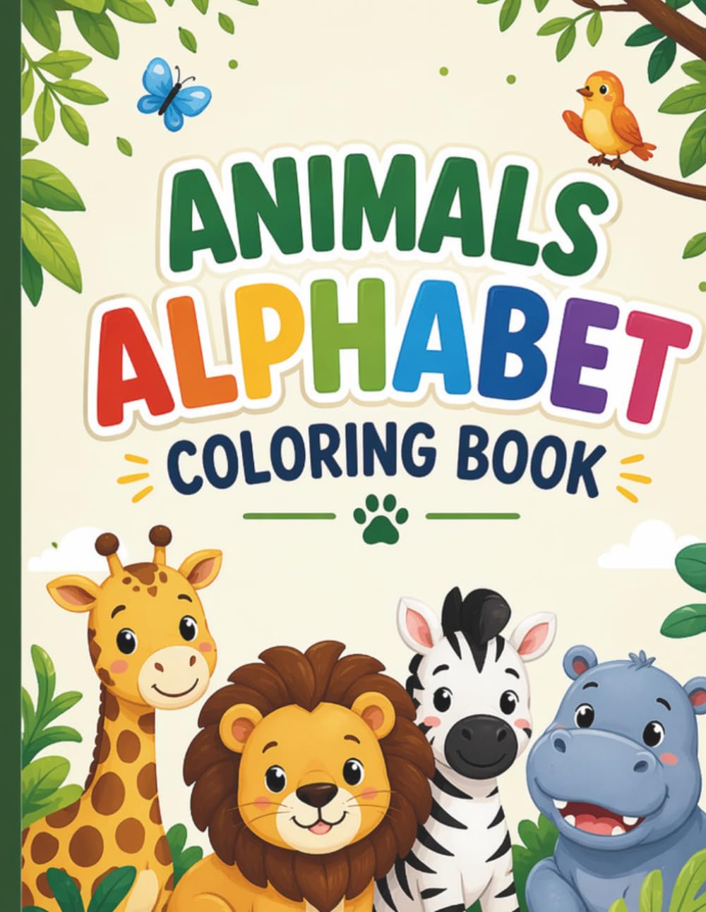 Animals Alphabet: Coloring Book