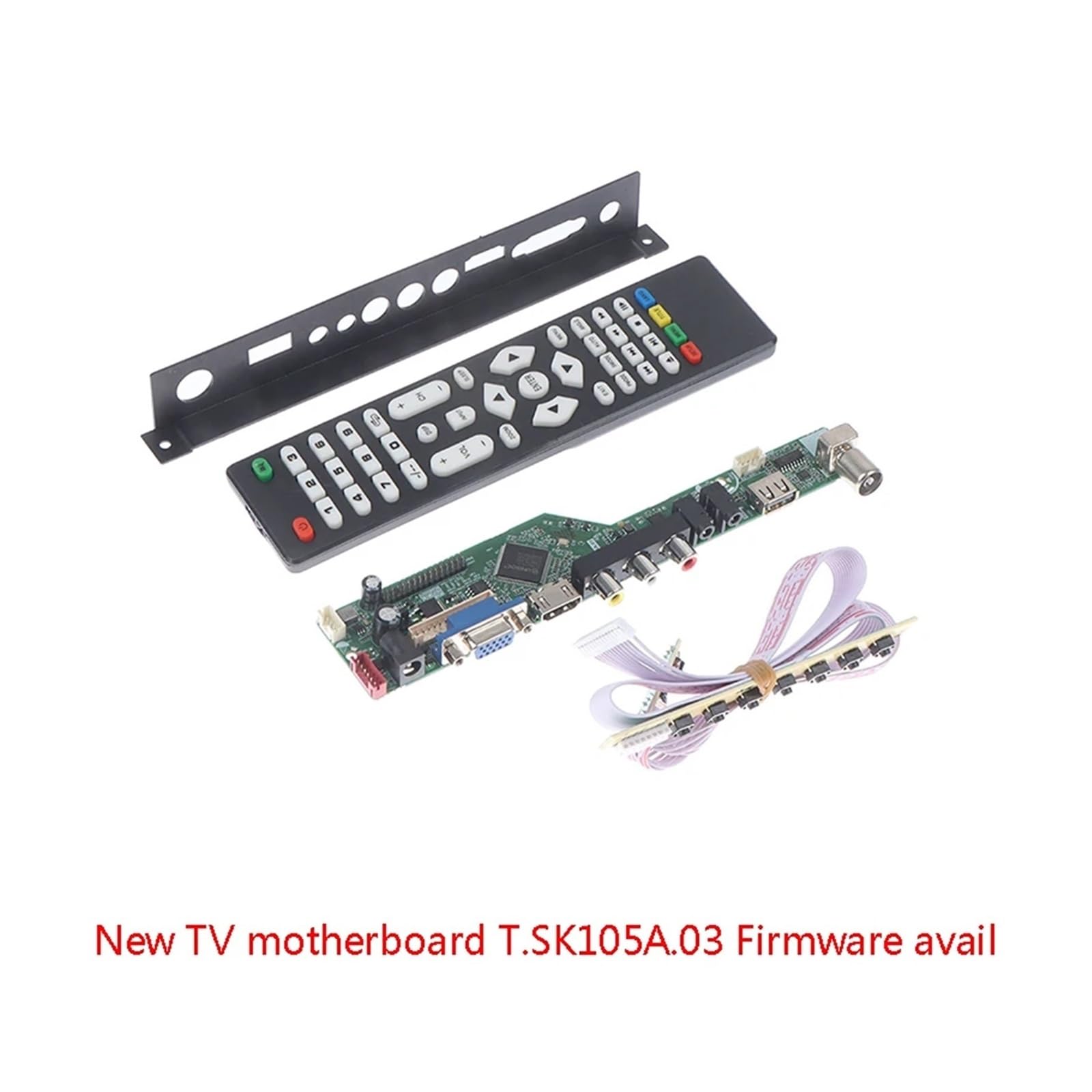 1 zestaw TV płyta główna T.SK105A.03 uniwersalny kontroler telewizora LCD płyta sterownika PC/VGA/interfejs USB zamiennik T.V53.03(C)