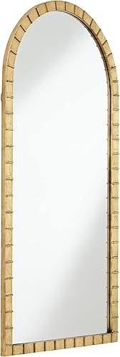 Miniatura 5 de Uttermost Portina - Espejo de pared arqueado dorado mate de 24 x 48 pulgadas