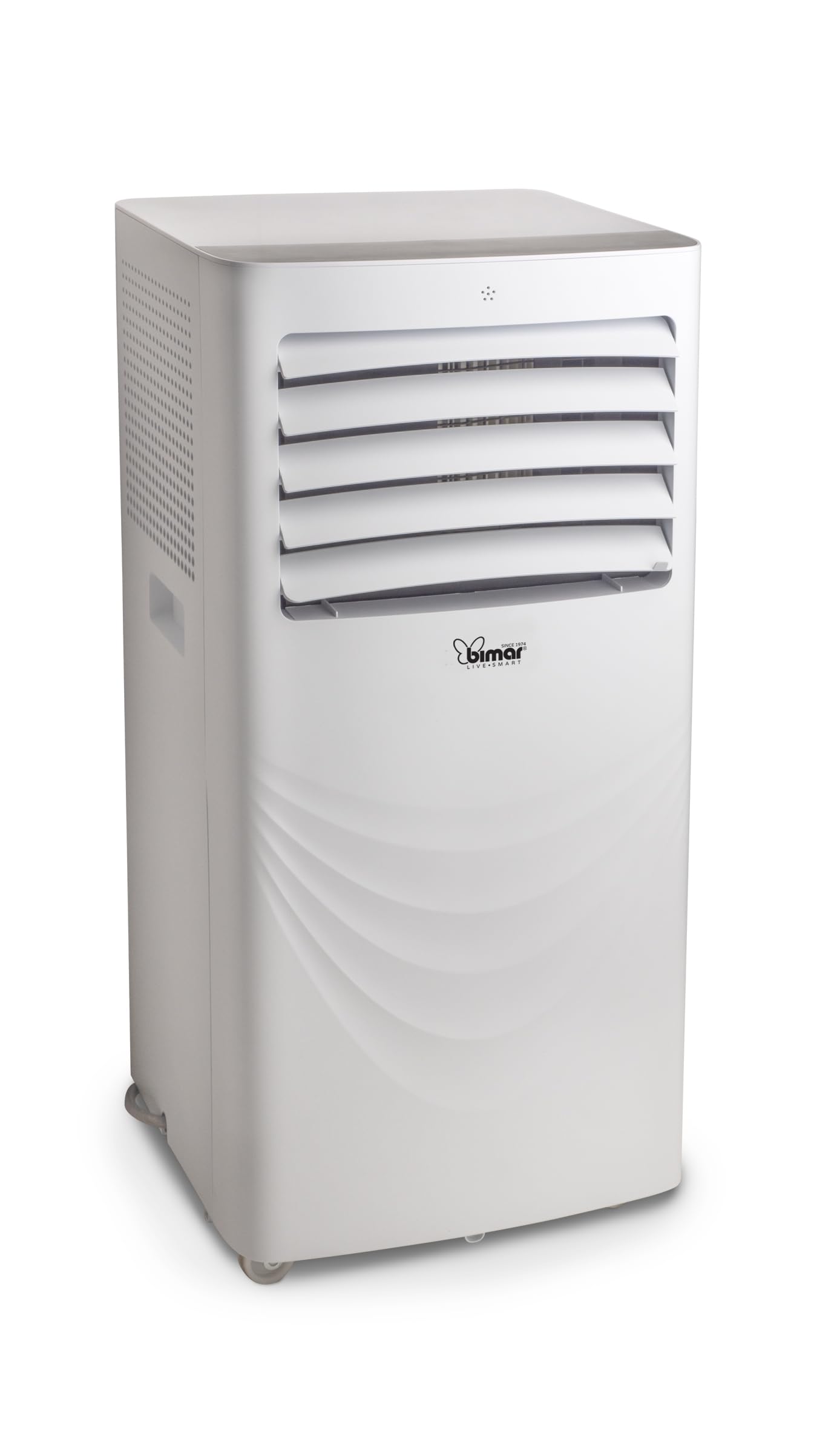Bimar INB-CP528 tragbares Klimagerät 12000 BTU mit Wärme- und WLAN-Funktion, 5-in-1-Klimaanlage, Klasse A, Luftentfeuchter 50 l/Tag, Timer 24 h, Fernbedienung, LED-Display, waschbarer Filter, R290