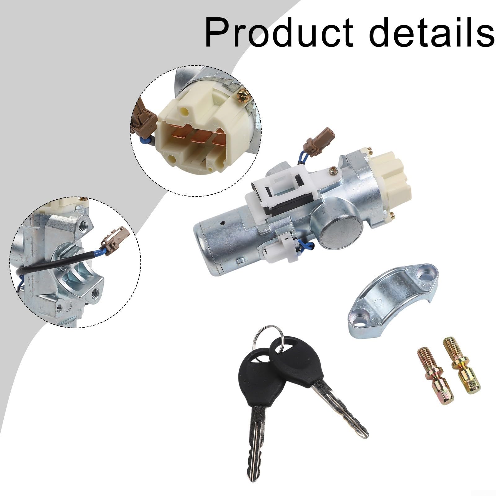 Interrupteur de verrouillage d'allumage D8700JD000 pour Nissan pour Qashqai J10 2007–2014 Ajustement direct avec deux clés de style d'origine