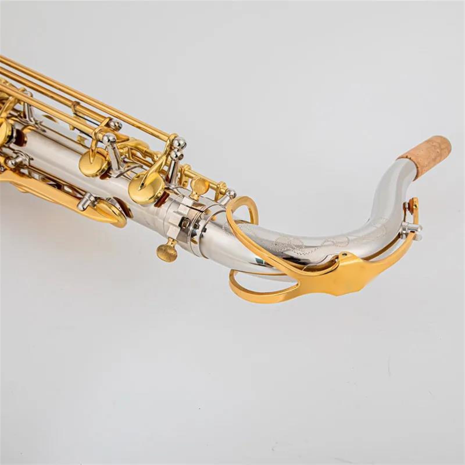 Instrumenty Muzyczne Saksofon Tenorowy Bb Tone Rurka Niklowana Złoty Klucz Saksofon Z Ustnikiem W Etui profesjonalny Saksofon