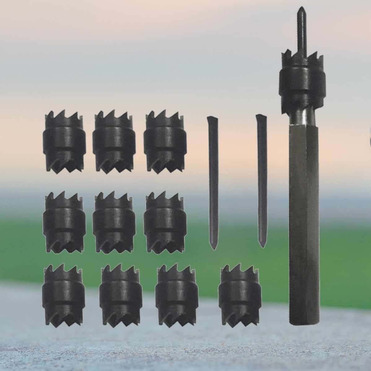 13pcs Double Sided Spot Welding Drill Bit Set, High Rotary Remover