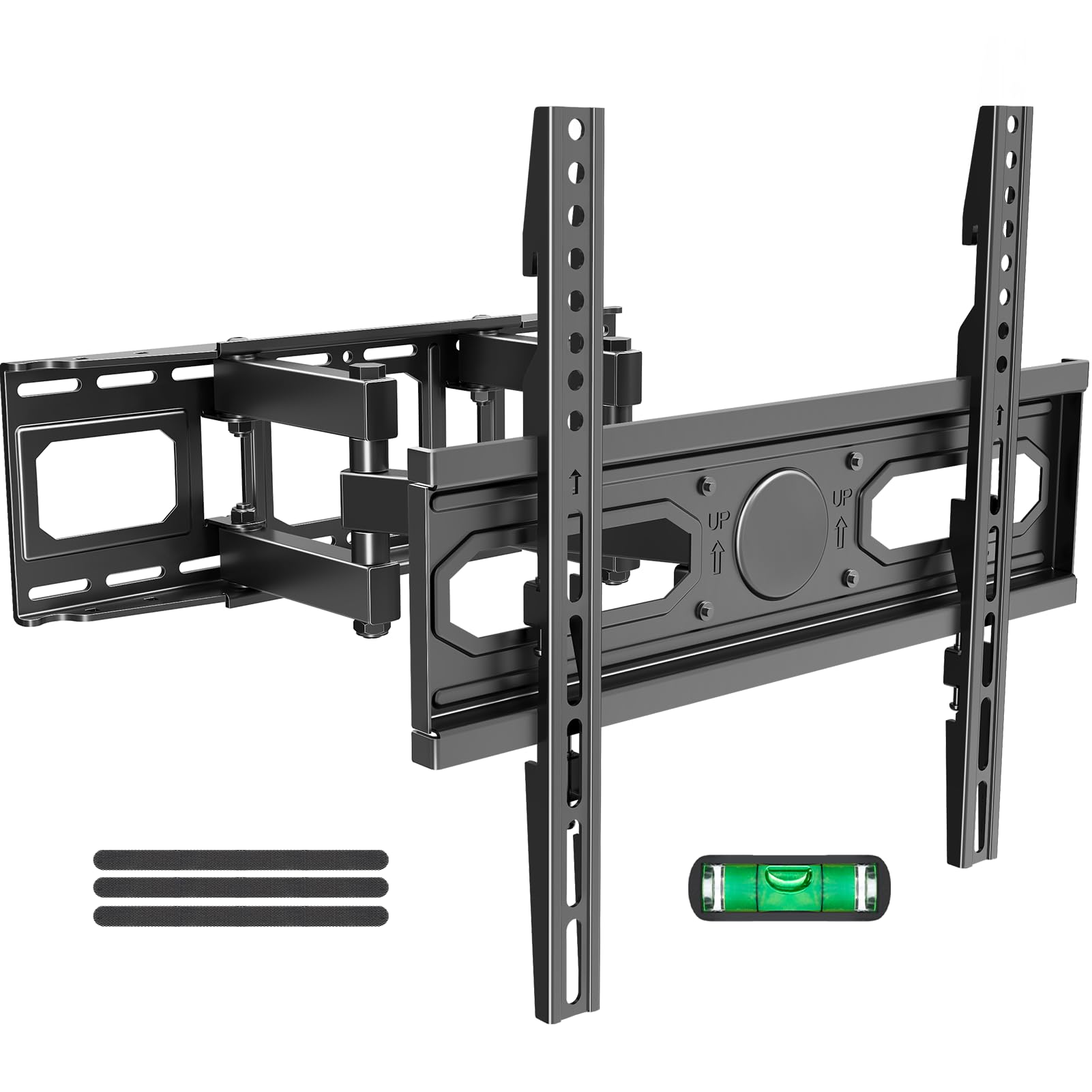 MOUNTUP TV Wall Mount for Most 26-65 Inch Flat/Curved TVs, Full Motion TV Mount Fit 16" Wood Stud, Wall Mount TVs Bracket with Dual Swivel Articulating Arm Max VESA 400x400mm up to 99 LBS