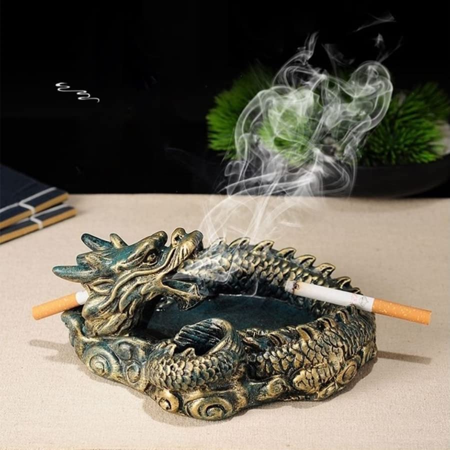 Amazon.com: Abester Dragon Ashtray - Vintage Dragon Shaped Desk