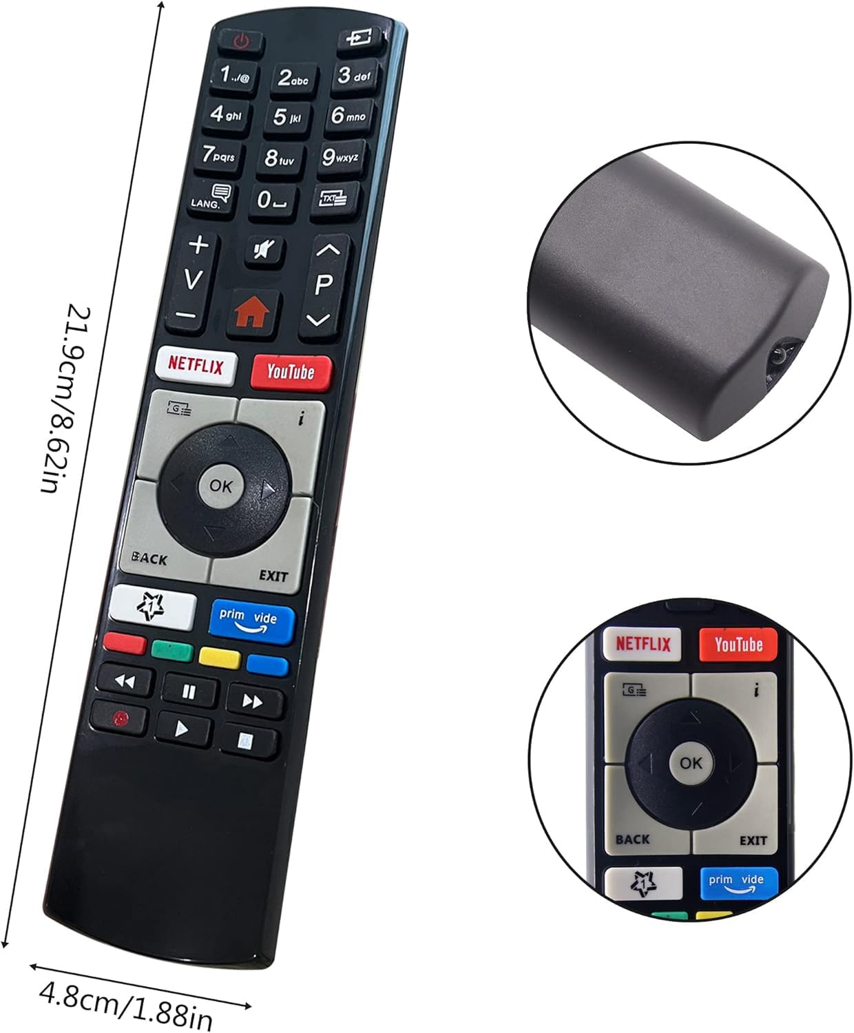 Teclado Remoto Vizio Mando A Distancia Con Teclado QWERTY Para TV Vizio Smart TV 3D - Modelos E3D470VX, E3D420VX, E551D-A0 Aspiradora Dyson V15