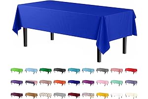 Premium Protection: 6-Pack Plastic Tablecloths - Your Ultimate Tabletop Safeguard