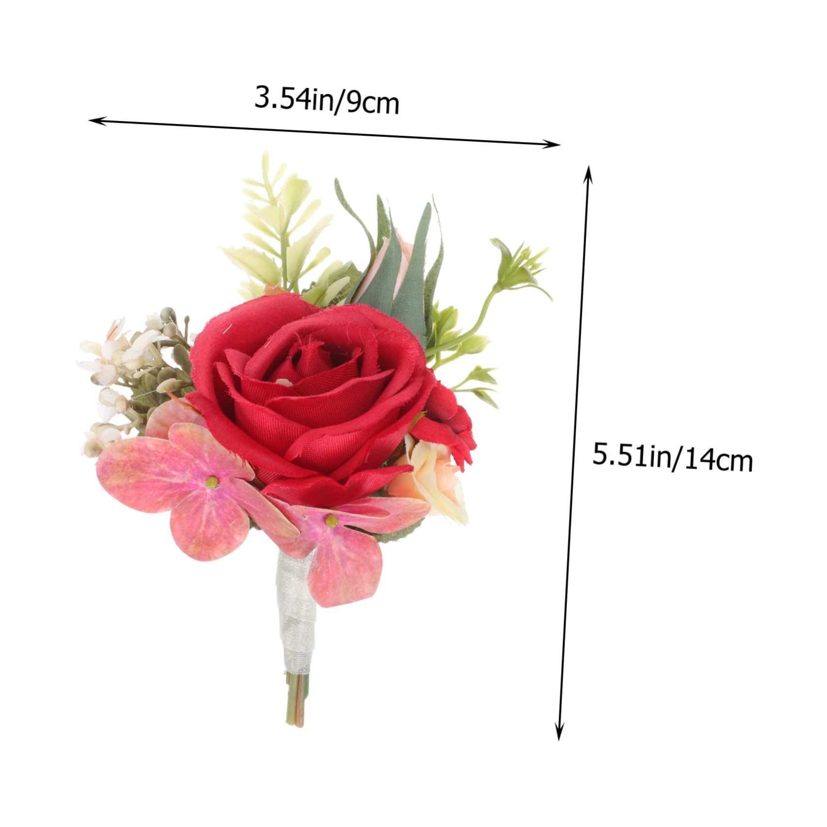 8stücke Kunstblumen Anstecknadel Für Hochzeitscorsage Mit Eleganter Roter Für Anzüge Und Festliche Anlässe Und Langlebig
