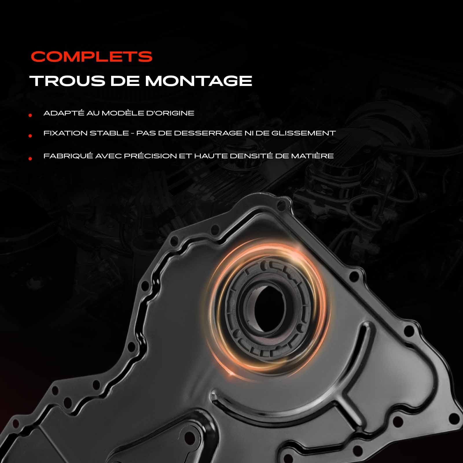 Frankberg Cache-courroie de distribution avant diesel 6C1Q6019AB | Compatible avec: Bus Transit V363 FAD FBD, Mondeo III B5Y, Ducato Van 250, Boîte de transit FA