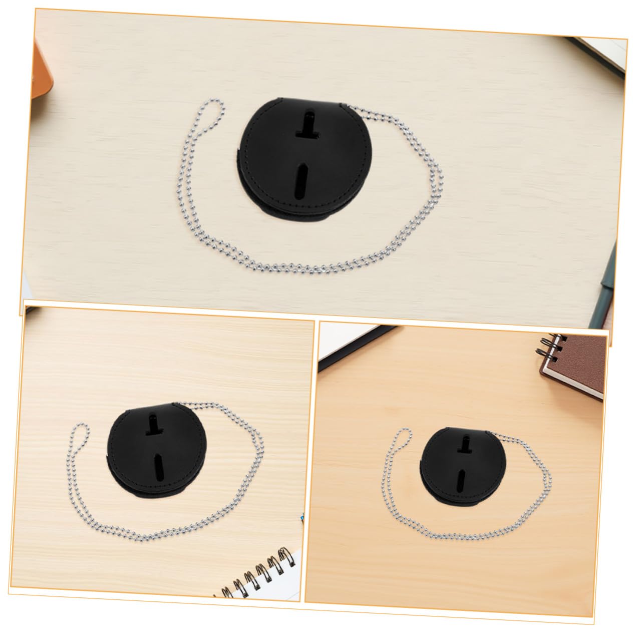 POPETPOP 7pezzi Porta Badge in Pelle Pu Con Clip in Porta Spilla Per Eventi Di Lavoro Accessori Da Ufficio Multiuso Design Leggero Ed Ergonomico