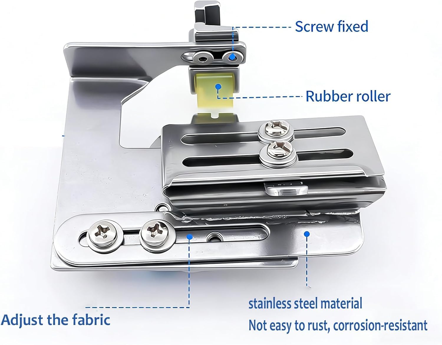 Máquina Plisadora Ajustable para Fruncidos, Prensatelas Industrial para Plisado, Cuchillas De Plisado Reemplazables, Ancho Y Posición Ajustables, Plisado Rápido Y Uniforme, para Plisar Encajes