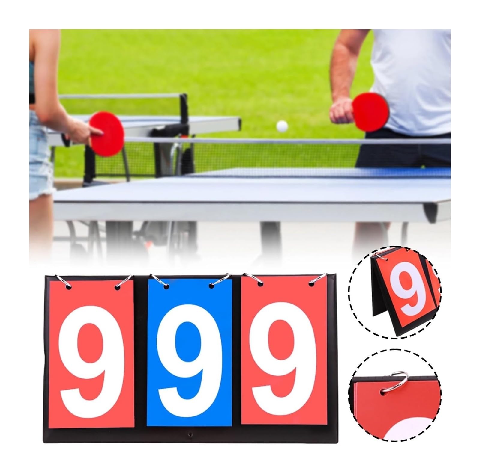 Przenośny Ręczny Składany Licznik Punktów Piłka Tenis