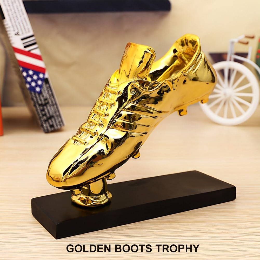 Trofeo Botas de Oro Replica Trofeos Copa Del Mundo Bota de Oro Premio Mejor Tirador Resina