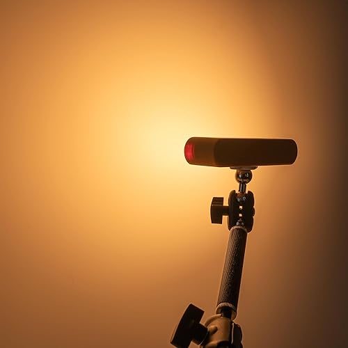 Miniatura 7 de Abrazadera de soporte de escritorio con abrazadera C de brazo mágico con control táctil, luz de lectura LED, 3 temperaturas de color, 3 baterías