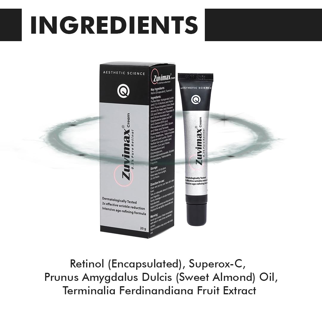 KLM Zuvimax Night Face Cream, 20g | Wrinkle Reduction Intensive