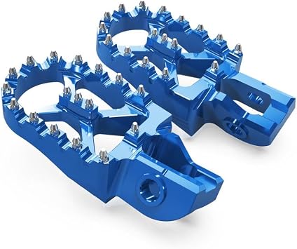 57mm Motorcycle Foot Pegs Compatible With 2021-2023 EC300 EC250 MC EX EC 300 250 125 450F 350F 250F ECF EXF MCF 450 350 250 ModelsBlue Footrest