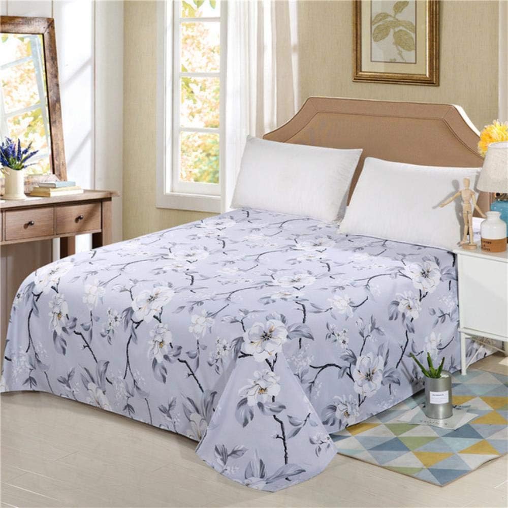 CTOBB 1 x Floral Sanding Soft Bed Sheet, Big Large Size, 230 x 230 cm