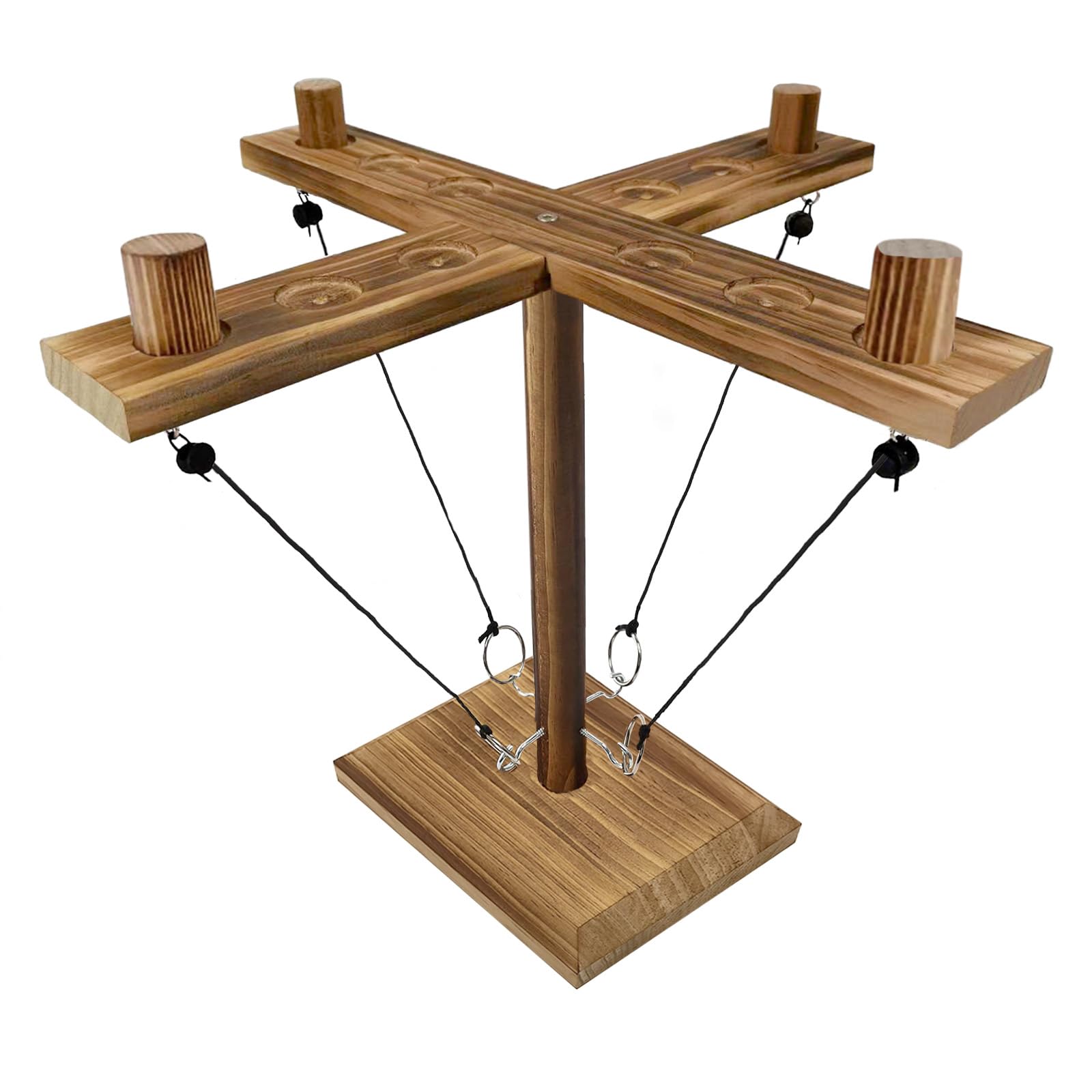 Jeu De Lancer D'Anneau, Crochets De Lancer D'Anneau En Bois De Qualité Supérieure, Jeux De