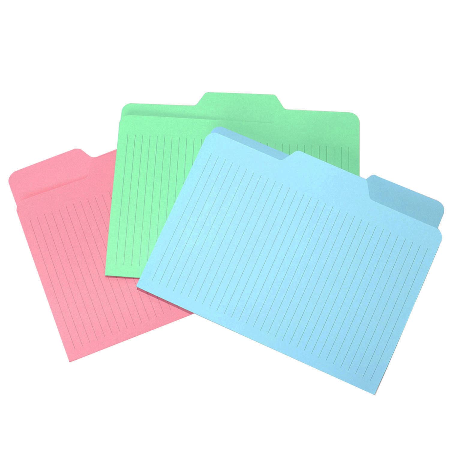 Folder Note Taking Snapklik.com : File Folders - Pack Of 12 Tabbed, Letter Size, Double ...