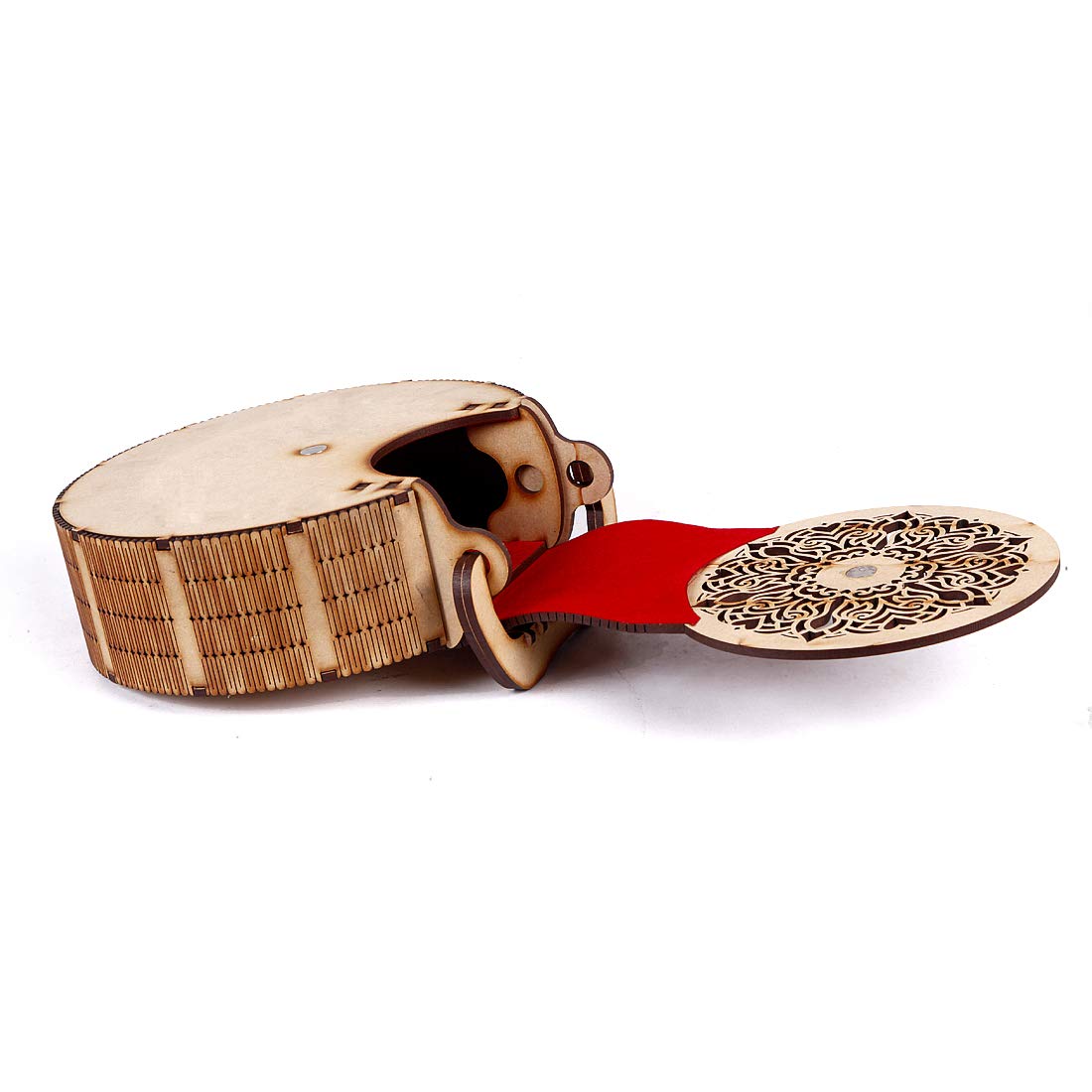 CrazyInk Women's Handcrafted Wooden Light Weight Unique Purse Handbag (PURSE 376)