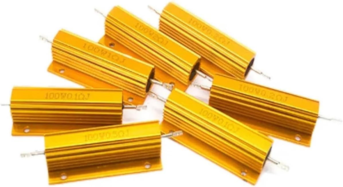 1PCS 100W RX24 Aluminum Power Metal Shell wirewound Resistor 0.01~100K 0.1 0.5 1 1.5 2 6 8 10 20 30 100 150 200 300 1K 10K ohm (Size : 0.05R)