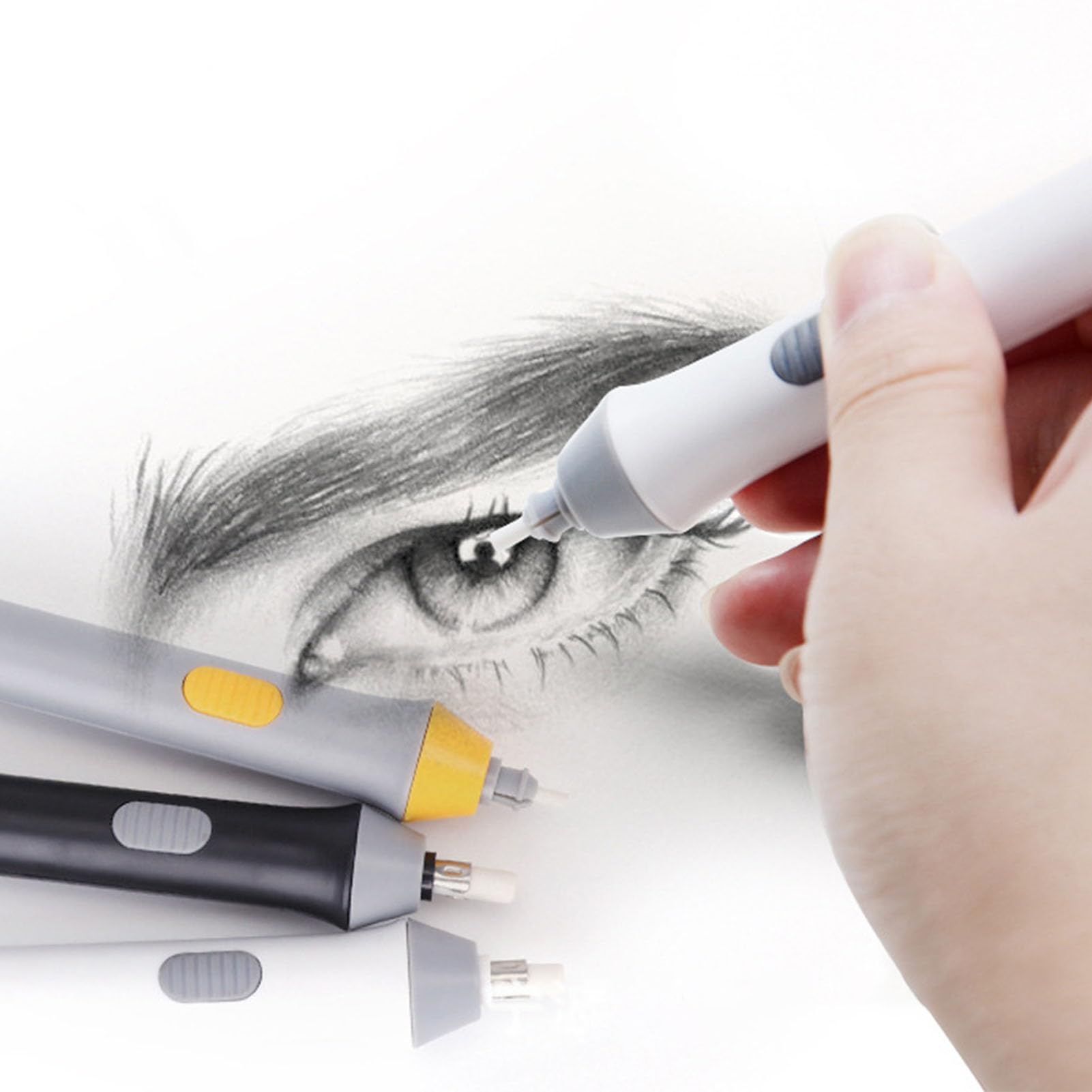 Round Rotating Eraser Eletric Earaser Electric Eraser For Artists - Battery Powered Rotating ...