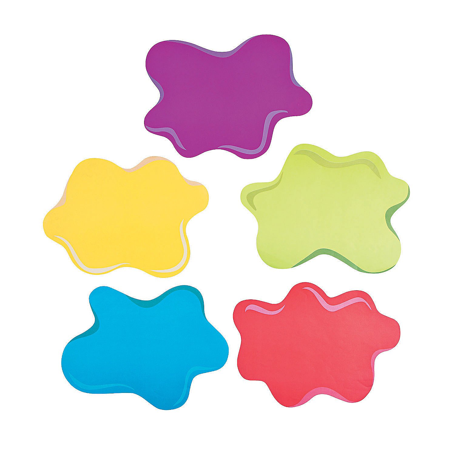 Fun Express Little Artist Party Placemats - Shaped Like Paint Splats, Party Supplies - VBS Vacation Bible School Supplies/Decor - Set of 12