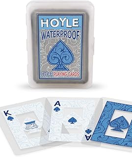 Hoyle Waterproof Clear Playing Cards - 1-Pack