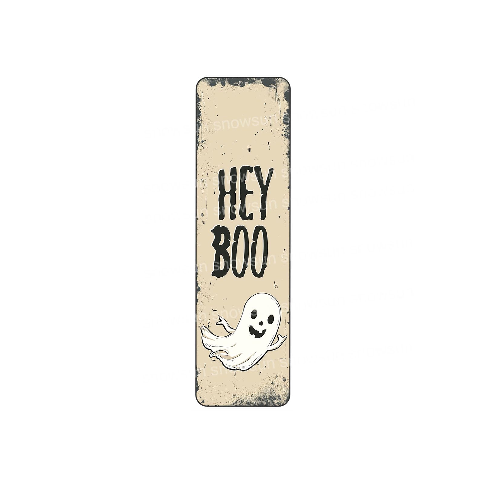 Hey Boo Vintage Signs Halloween Sign For Home Bar Office Outdoor Garden Wall Decor 4x16 Inch