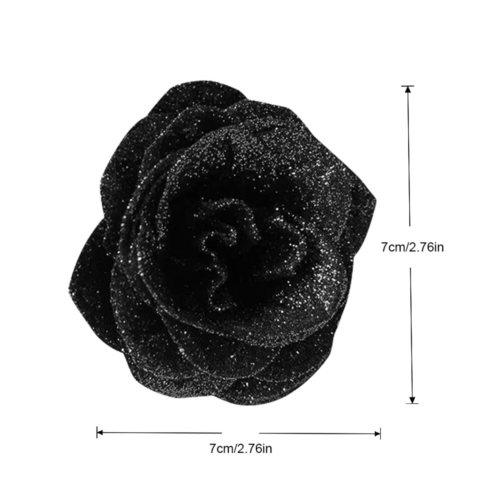 Cabeza de flor negra, 30 unidades, oro en polvo, ramo de rosas eternas, cabeza de rosa 062996