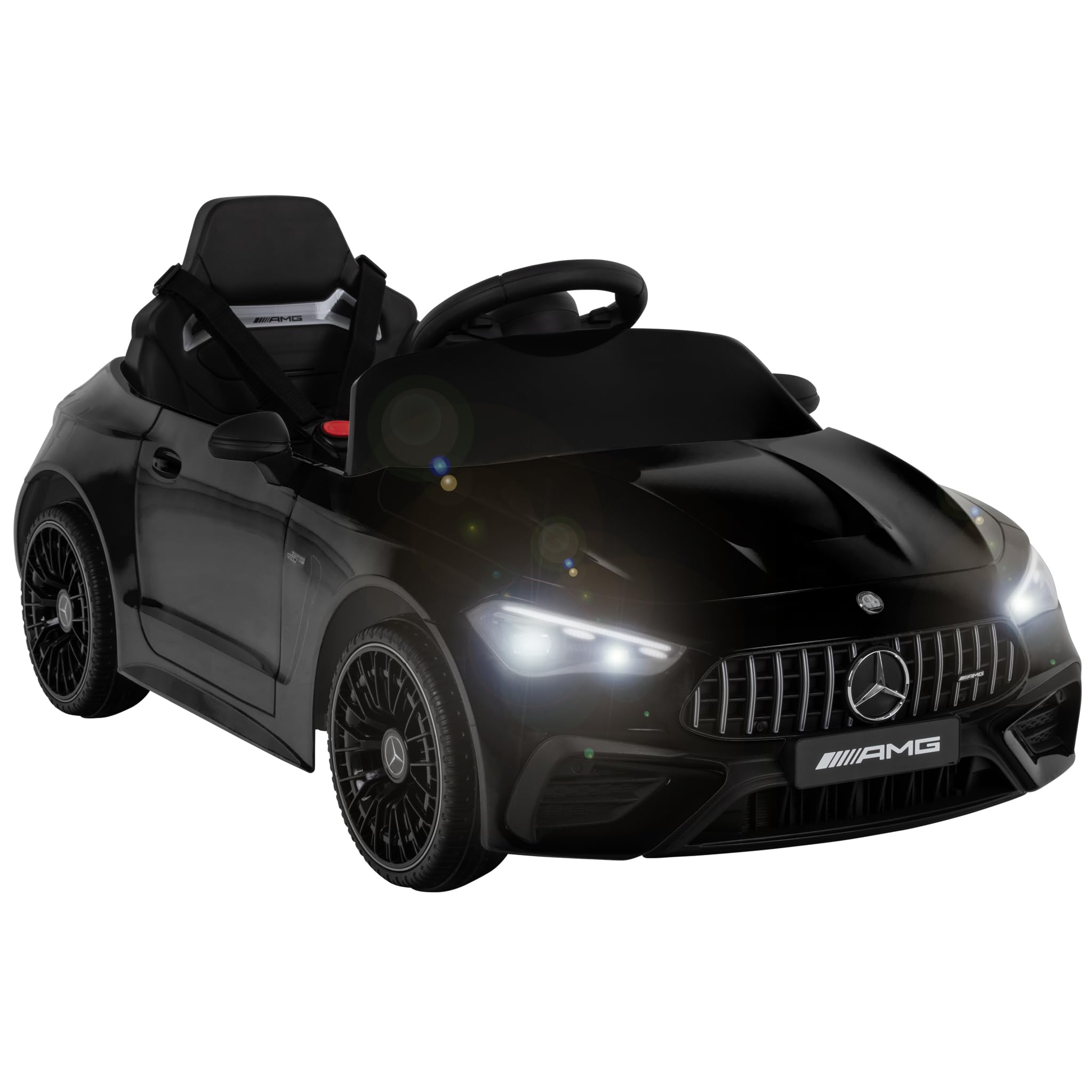 Actionbikes Motors Kinder Elektroauto Mercedes AMG CLE 53 | 2,4 Ghz Fernbedienung - Lizenziert - Spielzeugauto - Kinderauto elektrisch - Elektrofahrzeuge - Elektro Auto für Kinder ab 3 Jahre (Schwarz)