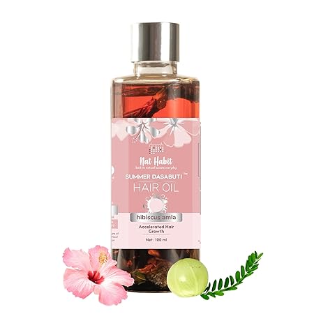 Nat Habit Hibiscus Amla Summer Hair Oil Nat Habit Hibiscus Amla Summer Hair Oil