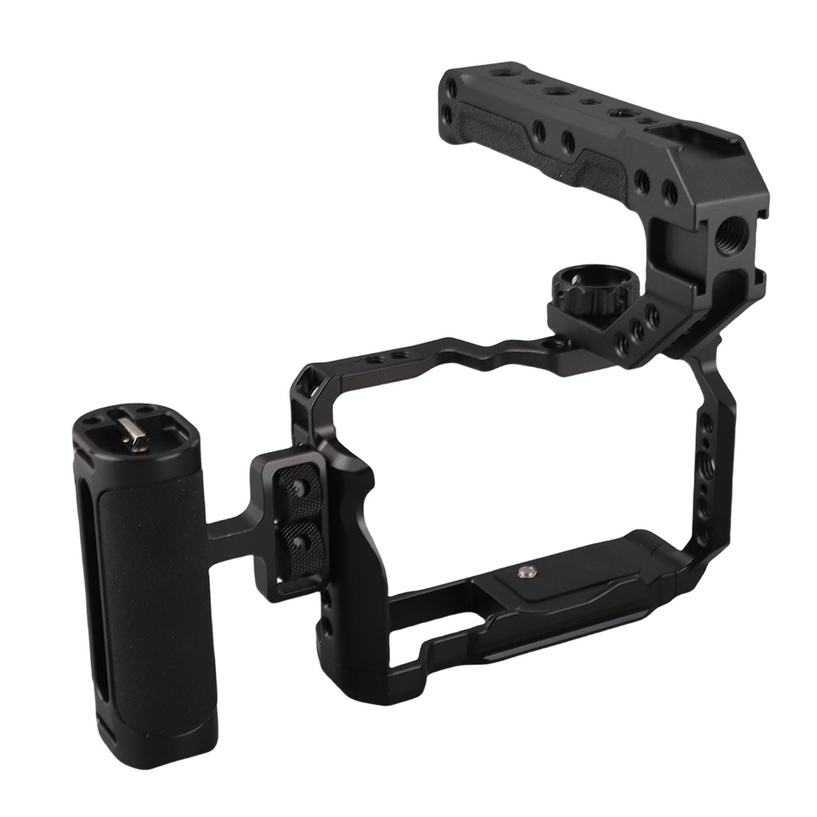Jaula Completa para Cámara de Vídeo con Asas Ajustables y Numerosos Orificios para Tornillos para Cámaras Compatibles con R50