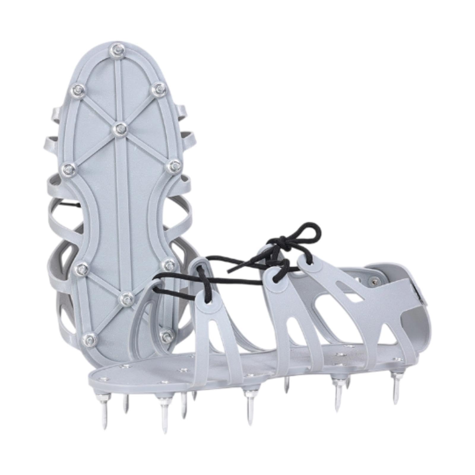 Oshhni Aireador de césped con para zapatos, herramienta para airear el patio y el jardín para la instalación de cubiertas, Clavo de 2.8 Cm