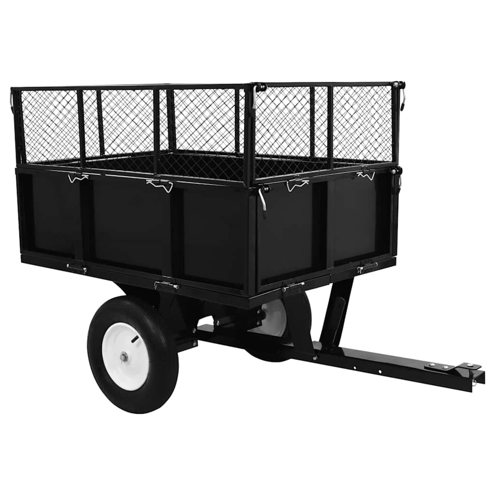 Rimorchio Ribaltabile per Tosaerba capacità 300 kg,Prato e Giardino,Giardinaggio,Accessori per Il giardinaggio-145813