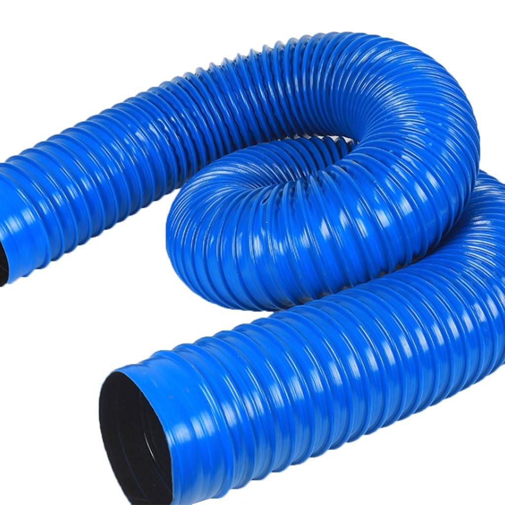 Tuyau anti-poussière PVC en spirale métallique 1m 32-55mm bleu atelier