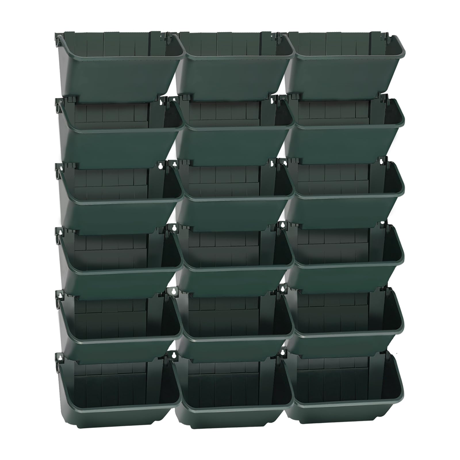 Macetero vertical de pared con 18 macetas colgantes