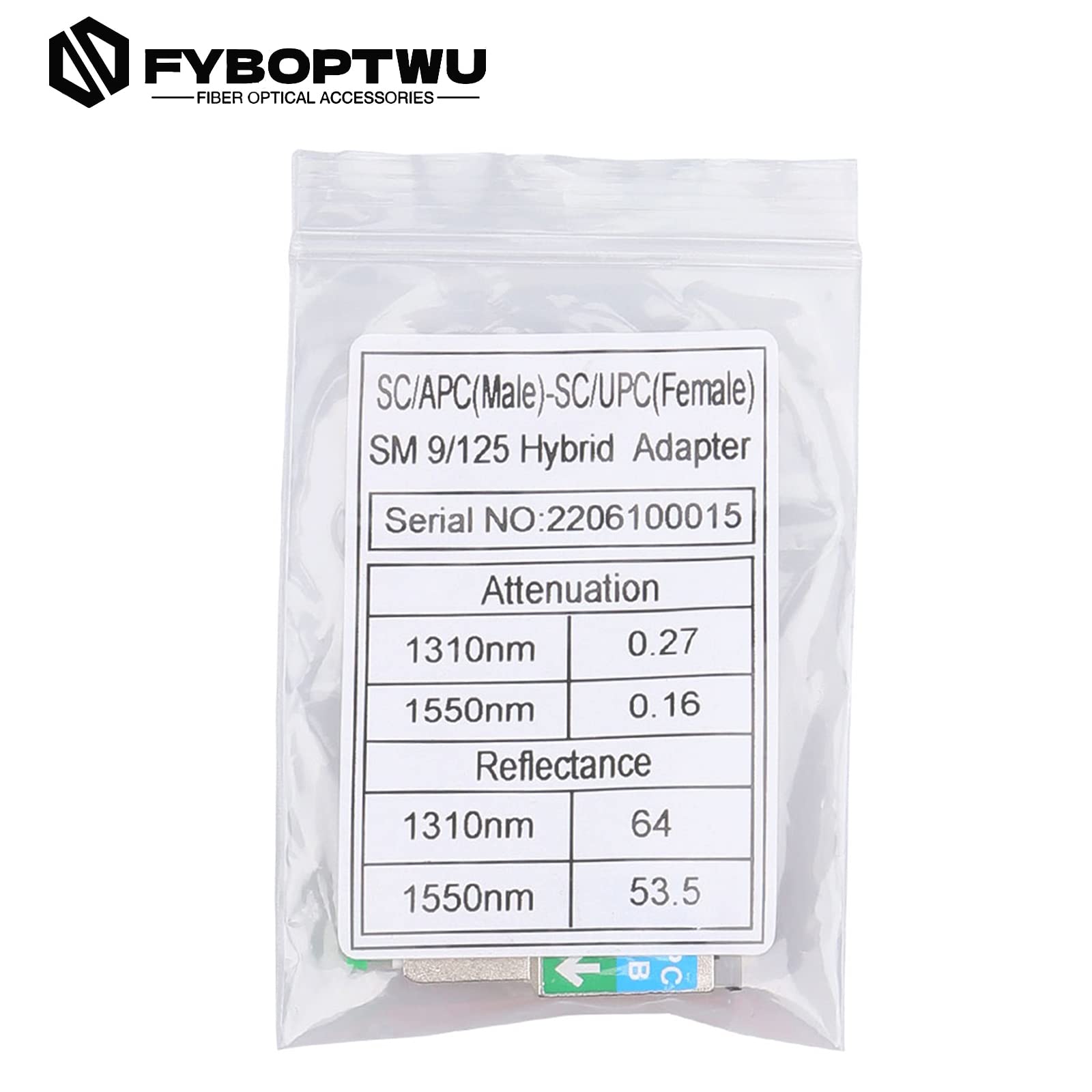 5 x Glasfaser-Adapter SC Faser-Dämpfungsgerät – SC/APC Stecker auf SC/UPC Buchse Adapter SM Singlemode Hybrid Optical Fiber Convertor/Adapter/Koppler