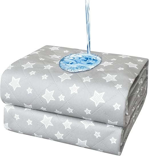 Reusable Bed Pads 34"x36" 2 Pack , Absorbent Waterproof Chuck Pads Non