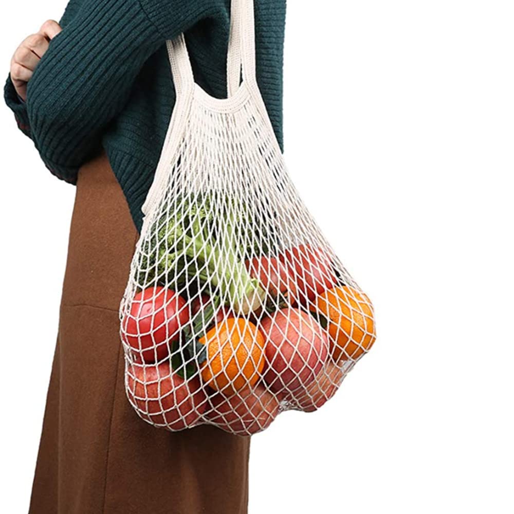 Borsa Della Spesa Riutilizzabile Borsa In Corda Fatta A Mano Per - Foto 11