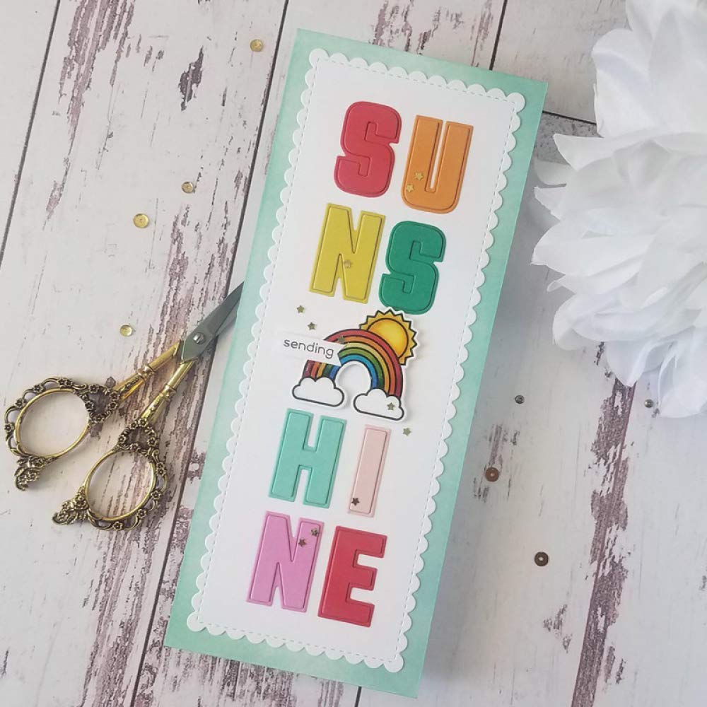 Set di 6 fustelle in metallo per fai da te, scrapbooking, goffratura, biglietti, album regalo, biglietti di auguri