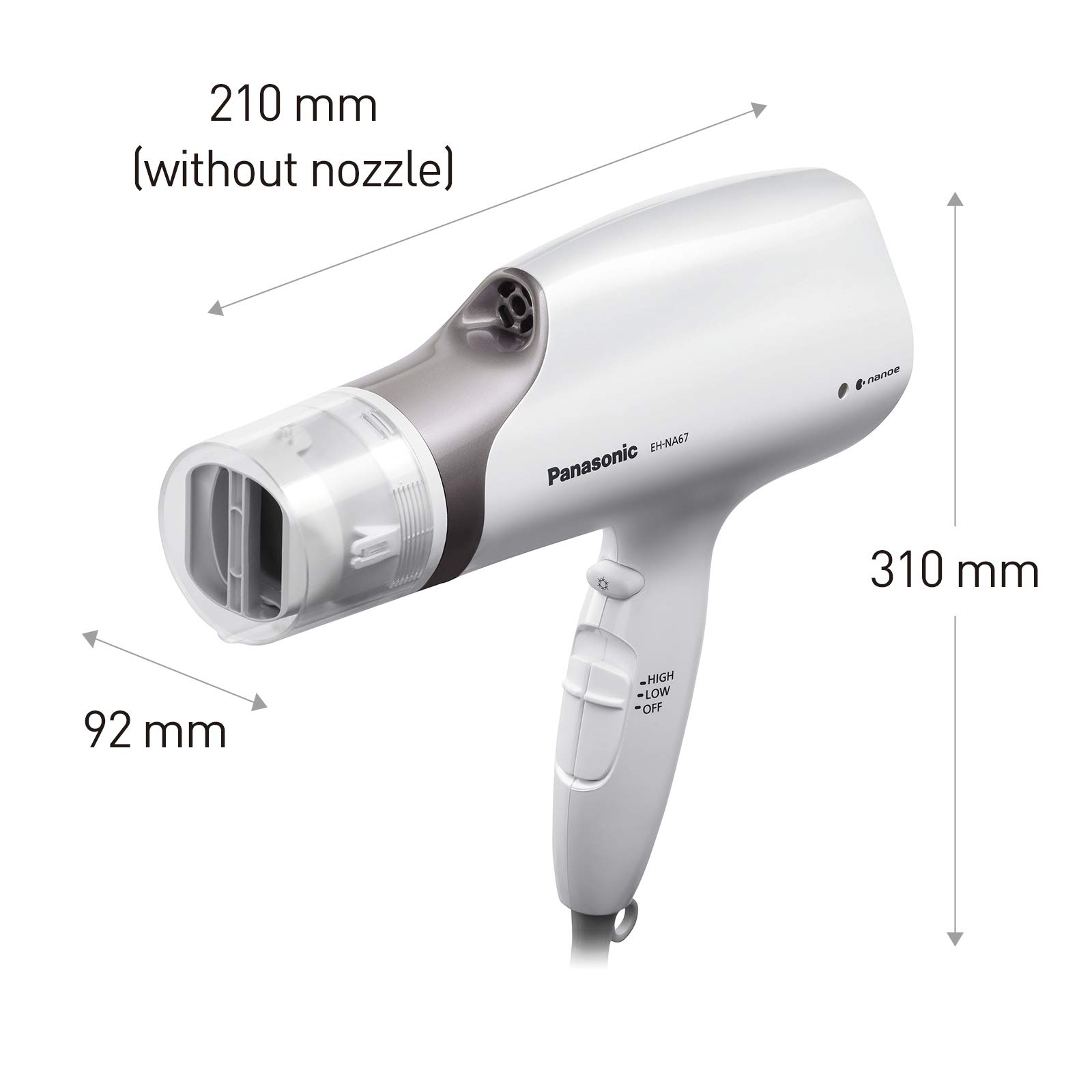 Panasonic Hydrating Nanoe Hair Dryer with Oscillating Nozzle