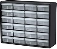 Akro-Mils 24-Drawer Plastic Drawer Storage Cabinet for Garage Organization, Bead Organizer, Building Bricks Storage, Teacher Toolbox, Makeup Organizer, 20