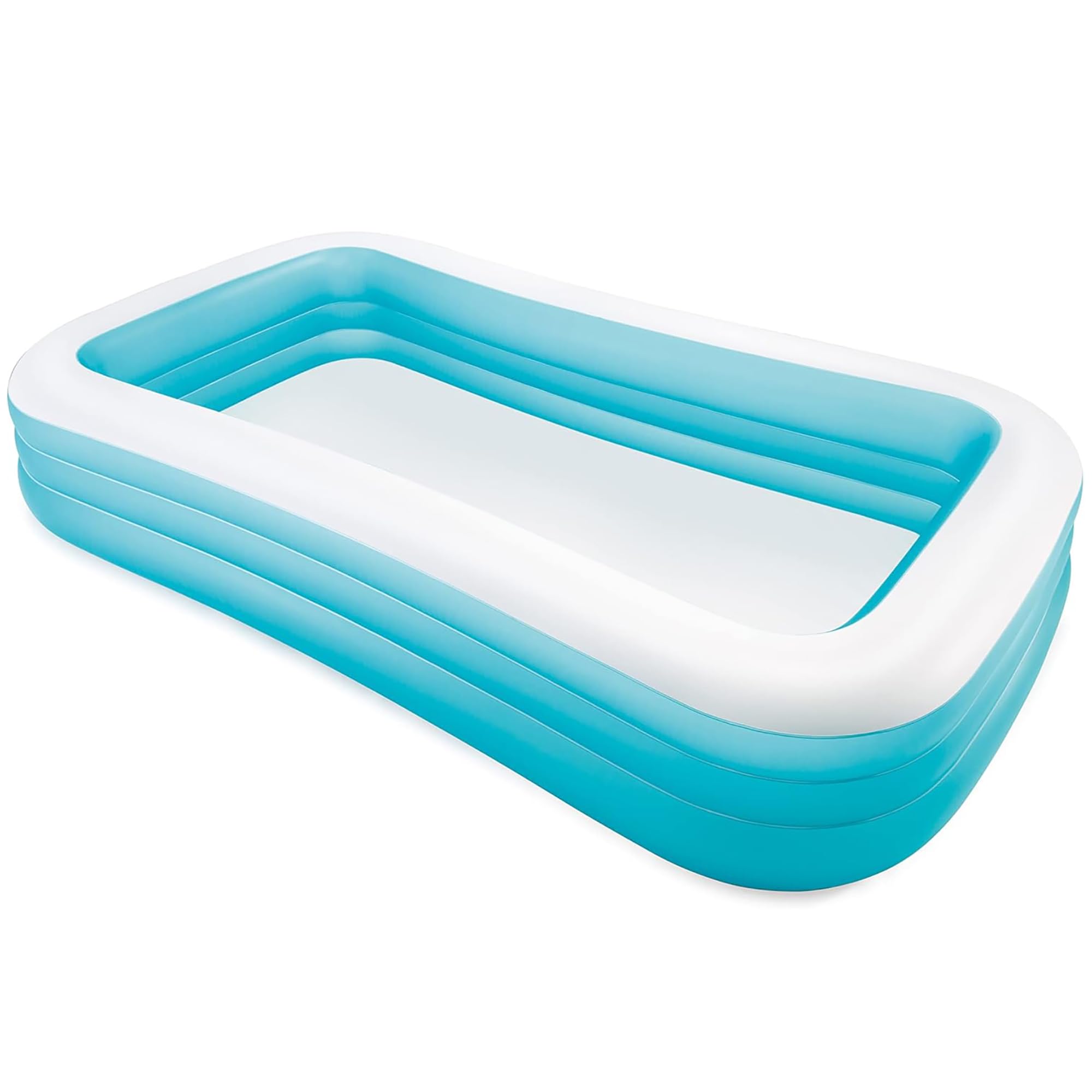 Intex: Swim Center – Piscine familiale – 300 x 183 x 55 cm – Bleu – Piscine Gonflable, Splash & Wade, Jeu d'eau dans l'arrière-Cour, Vinyle, Larges parois latérales, 800 l, Enfants de 6 Ans et Plus