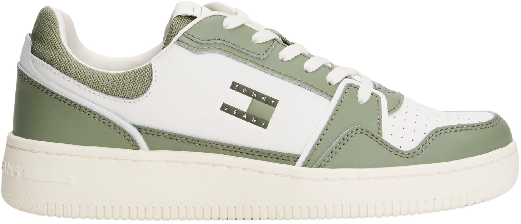 Tommy Jeans Uomo Sneakers con Suola Preformata Retro Basket Profilo Basso
